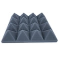 thumbnail image 2 of 48 Piezas 25X25X5Cm Estudio AcúStico Espuma Insonorizada PiráMide Aislamiento de Ruido Paneles de Tratamiento de AbsorcióN de Sonido Negro + Gris, 2 of 3