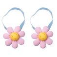 thumbnail image 2 of Neinkie 2Pcs Curtain Tieback Cute Cartoon Elastic Fluffy Multipurpose Reusable Decorative Soft Fabric Flower Curtain Rope Holdback Plush Toy Home Accessories, 2 of 9