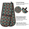 thumbnail image 4 of Dailycode Double Sided Oven Mitt with Loop Heat Resistant Kitchen Long Potholders 7" x 35" Fantasy Mandala, 4 of 6