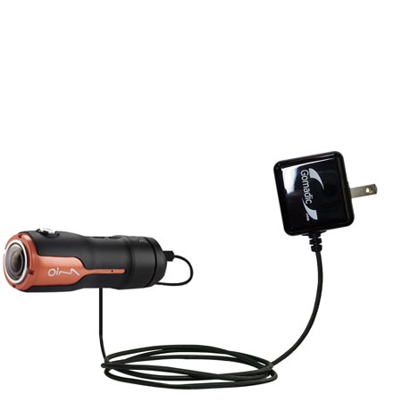 Gomadic Intelligent Compact AC Home Wall Charger suitable for the Mio MiVue M350 - High output power with a convenient, foldable plug design - Uses Ti