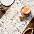 thumbnail image 4 of Spring Floral Table Runner, Summer Birds Botanical Country Washable Cotton Linen Table Runners 72 Inches Long, Dresser Scarf Runner for Dining/Coffee/Kitchen/TV Stands/Cabinets 13''x72'', 4 of 8