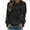Black, variant on Fnooota Women Valentine's Day Sweatshirts, Pullover Fashion Casual Crew Neck Long Sleeve Tops Red Size S-2XL