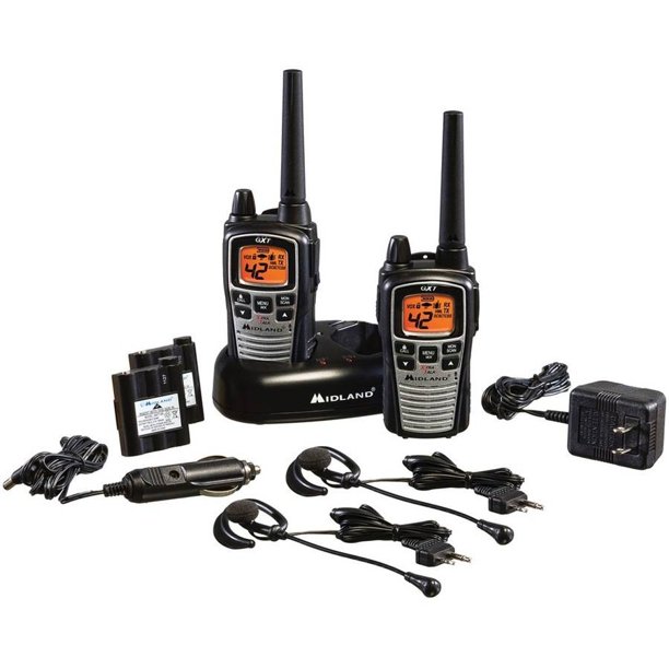 Midland GMRS 2Way Radio with 42 Channels, Black