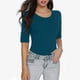 thumbnail image 1 of MKLEKYY Playeras Oversize Camiseta Básica De Manga Corta Para Mujer, Color Liso, Corte Entallado Talla M, 1 of 3