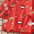 thumbnail image 6 of TOWED22 Winter Outfit for Infant Toddler Long Sleeve Print Round Neck T-Shirt Fleece Pants 2Pcs Warm Clothes Set(Watermelon Red,3-4 Y), 6 of 6