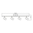 thumbnail image 5 of AFX Gramercy 1-light Satin Nickel and White LED Fixed Rail, Frosted Clear Glass Shade - Satin Nickel, 5 of 5