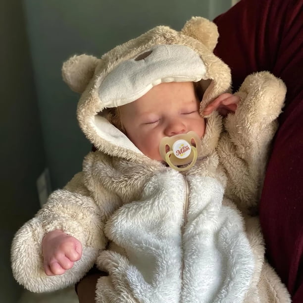 Muñeca Reborn Bebé Niña 43 Cm – Realista, Bebe Y Hace Pis, Cuerpo De Vinilo Con Accesorios Para Niños +3