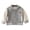 Grey, variant on Kids Baseball Jacket šolorblock Bomber Coat Unisex Boys Girls School Outwear Button down Bomber Jacket Embroidery Warm Coats