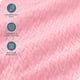 thumbnail image 3 of Manta de Felpa Bare Home Textura de Chevron Microfibra Difusa Suave y Afelpada Tamaño Twin/Twin XL Rosa Claro, 3 of 7