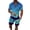 Blue, variant on Vedolay Sets For Men Men's 2 Piece Summer Outfits Fashion Casual Shirt and Shorts Tracksuit Set,Blue XL