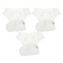 SEWCHICS 3PCS Soft Cotton Cloth Diapers for Babies and Newborns, Skin-Friendly and Comfortable Wearable Diaper Set