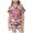 p-206Red720, variant on CAIVO 2 Piece Pajama Sets For Children Short Sleeve Lapel Button Down Shirts Tops With Shorts Matching Set Sleepwear Set With Pockets For Christmas Nightwear