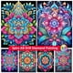 thumbnail image 2 of Pintura de diamantes AB de Mandala colorido, bordado de Arte de fantasía, mosaico de punto de cruz, regalo de decoración del hogar, nueva colección 2023, 2 of 4