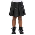 thumbnail image 4 of Wonder Nation Toddler Girls Pleated Faux Leather Skirt, Sizes 12M-5T, 4 of 8