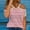 B78 Pink short sleeve shirts for women Clearance Under $5, variant on Cagogo Ladies Dressy Casual Sexy V Neck Tshirt Under $10 Summer Cold Shoulder Short Sleeve Striped Color Block Tunic Tops Holiday Beach Tshirts Outfits