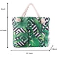 thumbnail image 5 of Yorcoten Extra Large Women Beach Tote Bag with Multiple Pockets , Newest Waterproof Sandproof Handmade Tote Bags for Travel Vacation Gifts Summer Pool Essentials Shoulder Crossbody Handbag Green Leaf, 5 of 6