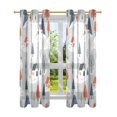 thumbnail image 7 of Yayeee Window Curtains Light Filtering 63"x52" Grommet Panel Pair Home Living Room Decor, Cartoon Blue Houses, 7 of 7