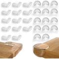 thumbnail image 1 of Protectores de esquinas a prueba de bebés, 28 protectores de seguridad para muebles transparentes, protectores de esquinas suaves de fácil instalación, cinta adhesiva fuerte para un ajuste seguro,, 1 of 5