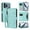 Green, variant on Dteck Wallet Crossbody Strap Case for iPhone 17 Pro Max,Magnetic Leather+TPU Card Slots Zipper Wallet Case Shockproof Kickstand Cover with Detachable Wrist Strap / Shoulder Strap,Black