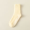 thumbnail image 4 of Pnellth 1 Pair Women Socks Non Slip Fuzzy Cozy Socks Super Soft Non Fading Cold Winter Warm Fluffy Sleep Socks for Women, 4 of 8