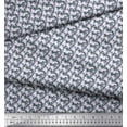 thumbnail image 3 of Soimoi Moss Georgette Fabric Two Tone With White Camouflage Print Fabric by Yard 42 Inch Wide, 3 of 3