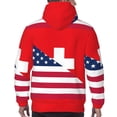 thumbnail image 7 of Rateoe USA Switzerland Pattern Mens Hoodie, Pullover Hooded Sweatshirt, Kangaroo Pocket Hoodie Ideal for Daily Wear, Travel and Home-3X-Large, 7 of 7