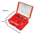 thumbnail image 4 of Class M2 Kit de Pesée de Calibration 14 Pcs Acier au Carbone avec Finition Chromée - Rouge - American Weigh Scales, 4 of 4