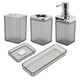 thumbnail image 1 of Conjunto de dispensador de jabón de moda único para baño y lavandería en gris, 1 of 6