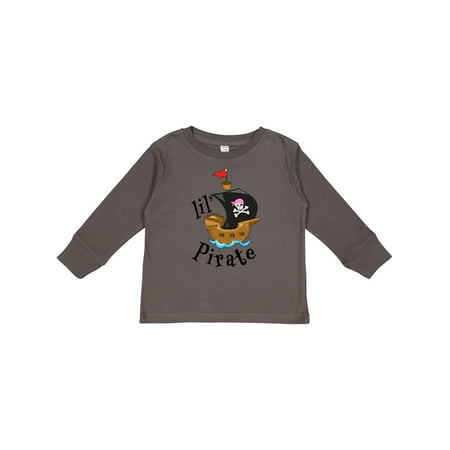 

Inktastic Lil Pirate Pirate Ship Pink Bandana Gift Toddler Boy or Toddler Girl Long Sleeve T-Shirt