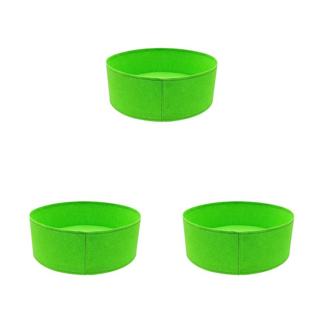 Cama de jardín Matsuzay Plantación redonda Bolsas de cultivo de flores Contenedor Resistente y transpirable Verde 50 cm x 20 cm
