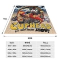 thumbnail image 4 of The Cuphead Show Fleece Blanket Super Soft Cozy Warm Flannel Fleece Throw Blanket For Couch Bed Sofa Throw 80"X60", 4 of 7