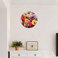 thumbnail image 4 of Round Wall Clock,Vibrant Painting Of Roses In Various Colors ,Silent Non-Ticking Wall Clock Decor for Home Office Kitchen Living Room Bedroom(10inch), 4 of 4