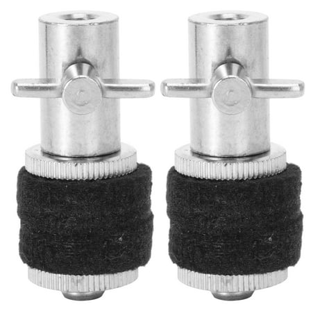 2 Pcs Hats Jazz Drum Percussion Hit Cymbal Caps Parts Accessories Hi-Hat Clutch for Stand Metal Handbag