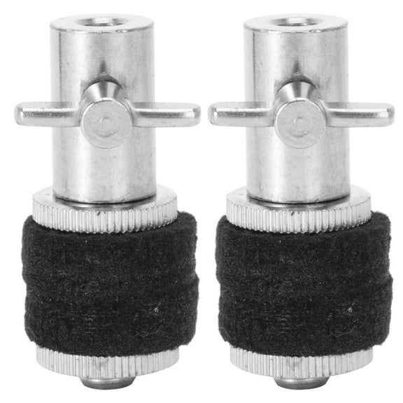 2 Pcs Hats Jazz Drum Percussion Hit Cymbal Caps Parts Accessories Hi-Hat Clutch for Stand Metal Handbag