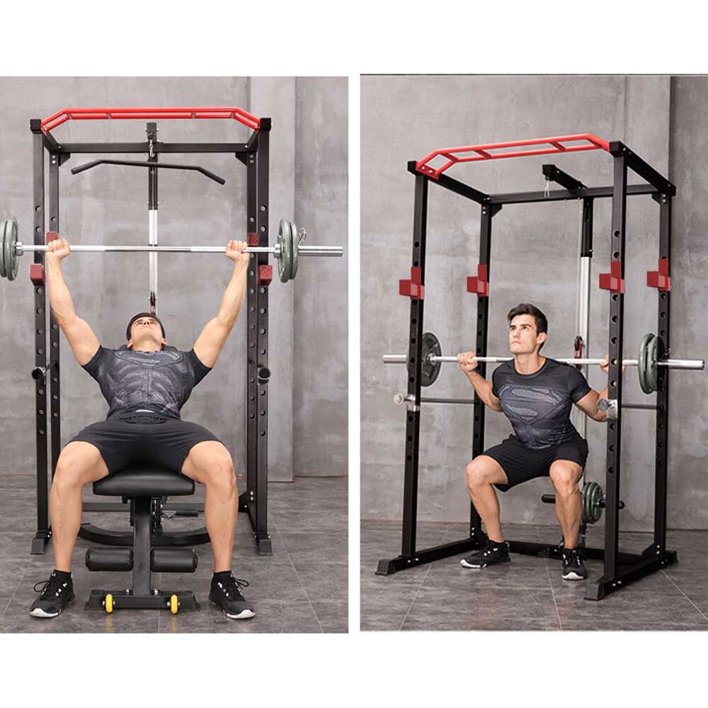 YIYADO Heavy-Duty Power Cage with Adjustable Rack and 1000Lbs Capacity