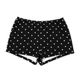 thumbnail image 4 of Uobin Women’s Polka Hooded Shorts Two Long Sleeve Oversized Hoodie And Matching Shorts Y2K Sweatsuits, 4 of 5