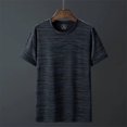 thumbnail image 5 of Camiseta deportiva de manga corta para hombre, ropa deportiva holgada de verano de secado rápido, camisetas transpirables de seda de hielo, camisetas deportivas para correr para hombre, 5 of 5