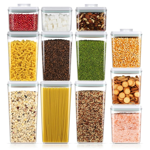 Set de recipientes herméticos Melovom para almacenamiento de alimentos, 12 unidades