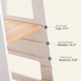 thumbnail image 5 of HARPPA Toddler Tower with Adjustable Height and Anti-Slip Protection, Kids Standing Tower with Safety Rail, Nordi Kids Kitchen Tower with Chalkboard, White, 5 of 9