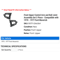 thumbnail image 2 of Front Upper Control Arm and Ball Joint Assembly Set 2 Piece - Compatible with 1970 - 1977 Ford Maverick 1971 1972 1973 1974 1975 1976, 2 of 2