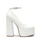 thumbnail image 2 of Zapatos DREAM PAIRS SDPU2471W Blancos con Plataforma y Tacones Gruesos, 2 of 7