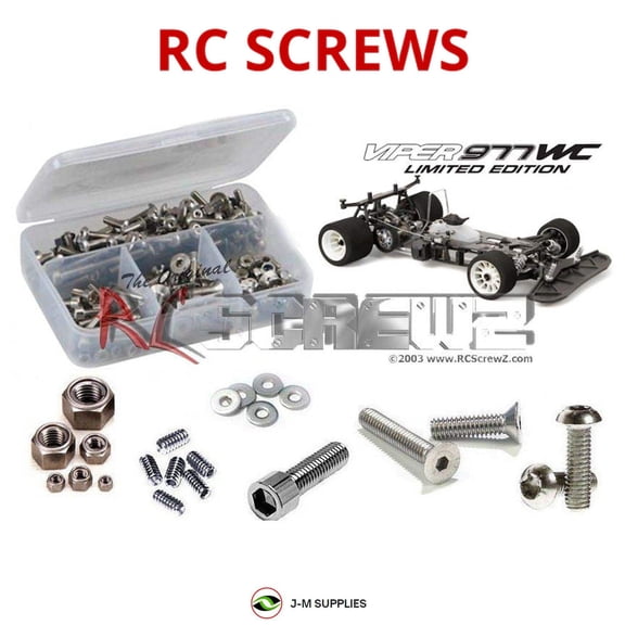 RCScrewZ Stainless Steel Screw Kit ser051 for Serpent Viper 977 WC Edition RC Car | SET