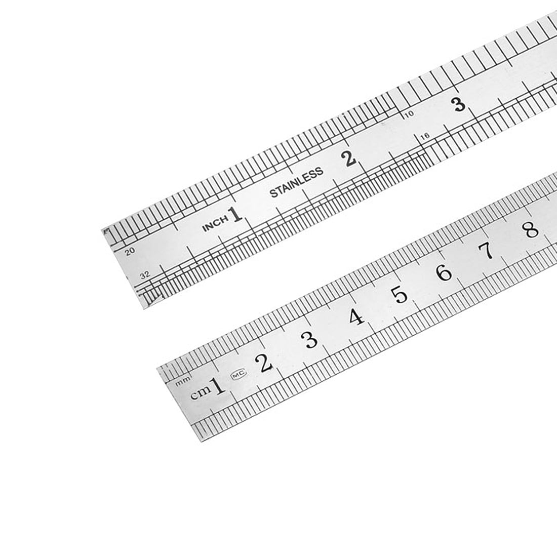 THD 12-inch + 6-inch Stainless Steel Straight Ruler Set Engineering School  Office Precision Measuring Hand Tool