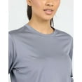 thumbnail image 5 of Real Essentials 5 Pack: Women's Dry Fit Crop Top - Long Sleeve Crew Neck Stretch Athletic Tee (Available in Plus Size), 5 of 7
