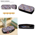 thumbnail image 7 of Tutolipy Golden Retriever School Backpack Set with Lunch Bag Pencil Case 3 Pcs Floral Printed Backpack and Lunch Box Set for Boys Girls Lightweight Schoolbag Bookbag Set, Purple, 7 of 7