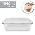 thumbnail image 3 of EraWare - Set of 3 Borosilicate Glass Containers, Airtight and Leak-proof, Oven Safe, 1040 ml, 3 of 3