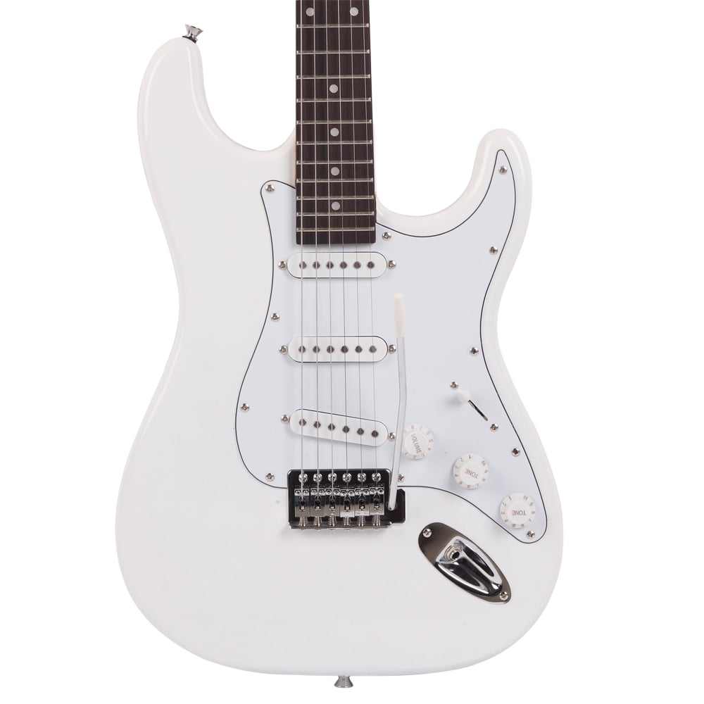 Electric Guitar Rosewood Fingerboard, White