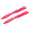 thumbnail image 2 of Señuelo de pesca de calamar y pulpo auténtico de 30 cm y 27 g, hueco y realista, ideal para pesca en el mar, color rosa, juego de 2 piezas, 2 of 8