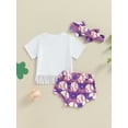 thumbnail image 5 of FEORJGP Toddler Baby Girls Casual Shorts Set 3M 6M 12M 18M 24M Infant Short Sleeve T-Shirts Letters Print Tassels Hem Tops with Baseball Print Shorts n Cute Summer Outfits for Baseball Theme, 5 of 9