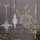 thumbnail image 4 of DIY materials Christmas decorations snowflakes dress up Christmas tree scene package holiday supplies layout pendant props crystal snowflake string, 4 of 5